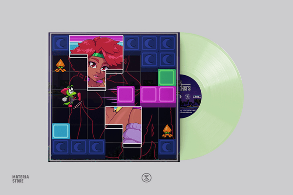 CrawlCo Block Knockers (Original Video Game Soundtrack) - Opus Science Collective (1xLP Vinyl Record) - Glow in the Dark Vinyl