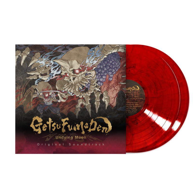 GetsuFuma Den: Undying Moon (Original Soundtrack) - Konami Kukeiha Club (2xLP Blood Moon Vinyl Record)