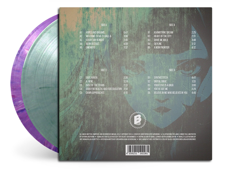 VA-11 HALL-A (Original Soundtrack) - Garoad (2xLP Vinyl Record) - Pink/Purple and Green/Clear Vinyl