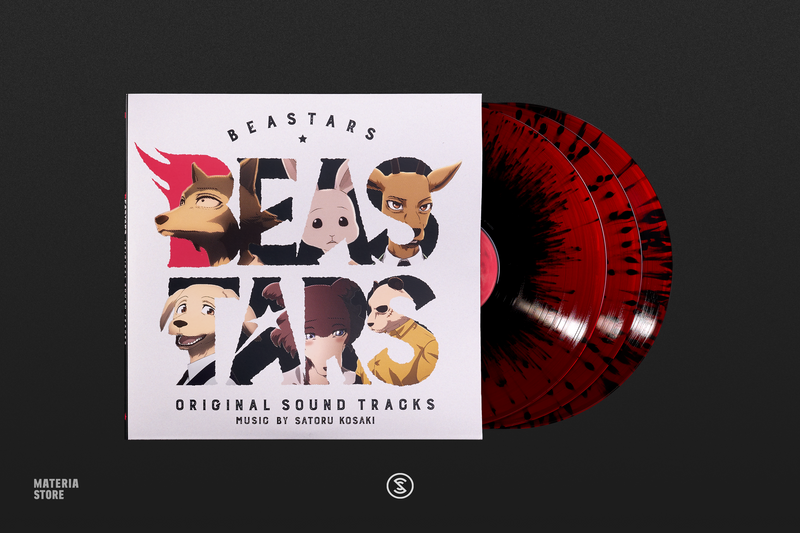 Beastars - Season 1 (Original Soundtrack) - Satoru Kosaki [Materia Exclusive Blood Red Variant] (3xLP Vinyl Record)