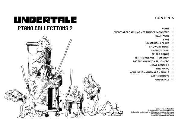 Undertale Piano Collections 2 (Physical Sheet Music Book)
