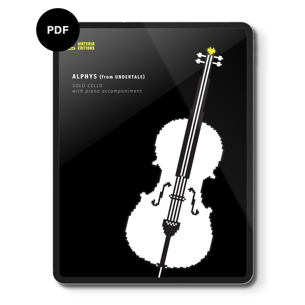 Alphys (from UNDERTALE) (for Solo Cello with Piano Accompaniment) Digital Sheet Music